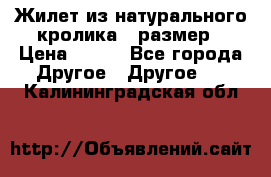 Жилет из натурального кролика,44размер › Цена ­ 500 - Все города Другое » Другое   . Калининградская обл.